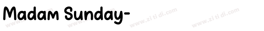 Madam Sunday字体转换
